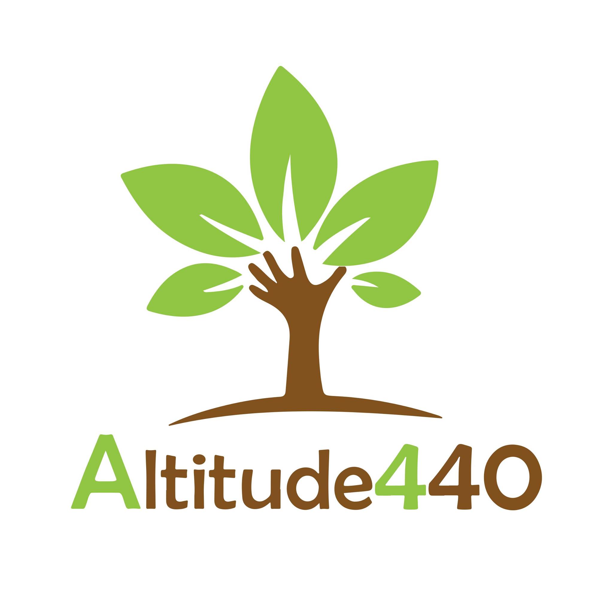 Logo de Altitude 440 c'est un arbre en fleur